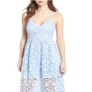 Periwinkle, Lace Midi Dress